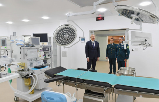 President Ilham Aliyev attended inauguration of new military hospital complex of State Border Service in Baku -UPDATED 