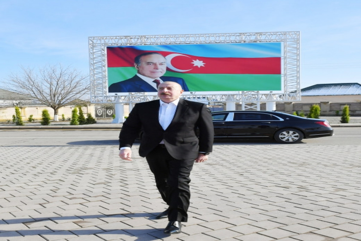 President Ilham Aliyev participated in ceremony for commissioning of drinking water supply systems in Neftchala-UPDATED 