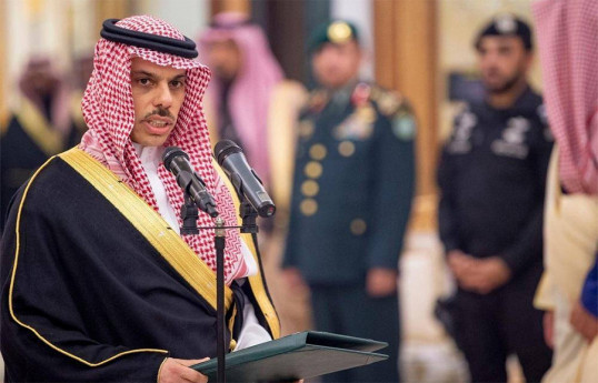 Saudi Arabia's Foreign Minister Prince Faisal bin Farhan Al-Saud