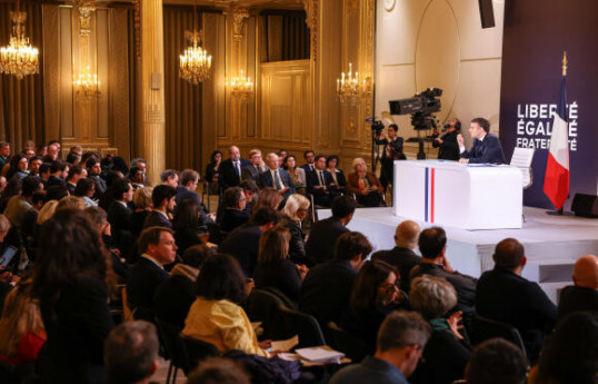 French president explains why Paris did not join coalition that carried out strikes against Houthi positions