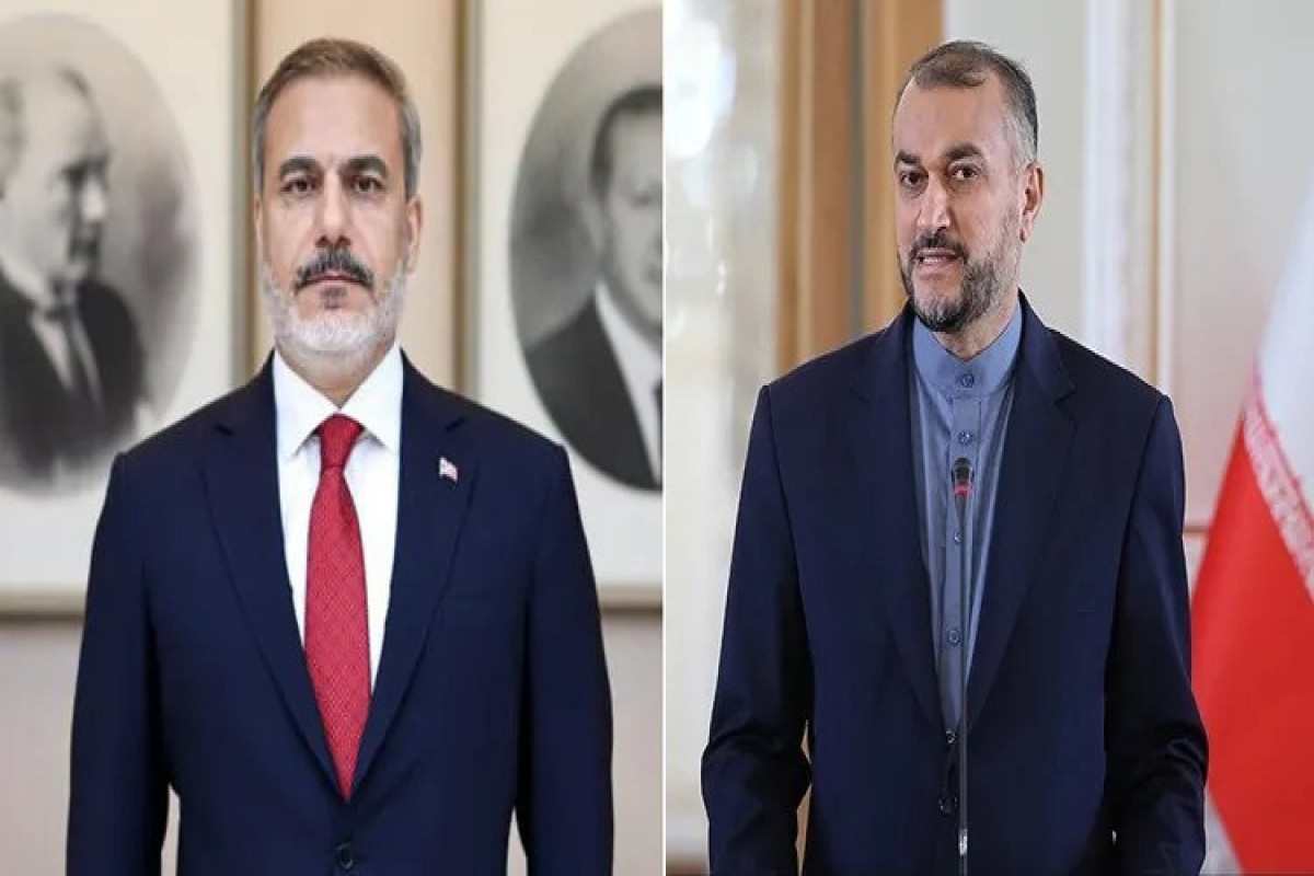 Turkish Foreign Minister Hakan Fidan and Iranian Foreign Minister Hossein Amirabdollahian
