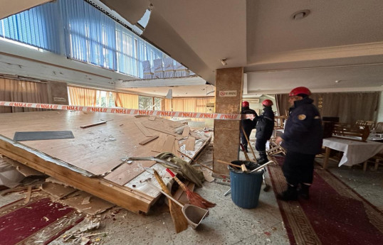 3 injured as ceiling of ceremonial house collapsed in Azerbaijan