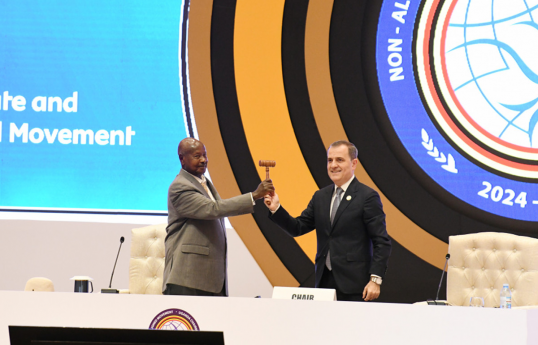 Chairmanship of the NAM passed from Azerbaijan to Uganda