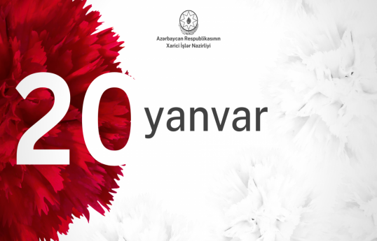 Azerbaijan issued a statement on 20 January – National Mourning Day