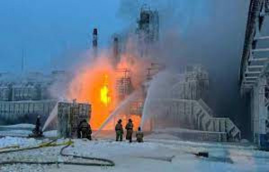 Russia suspends operations at fuel export terminal after suspected Ukrainian drone attack