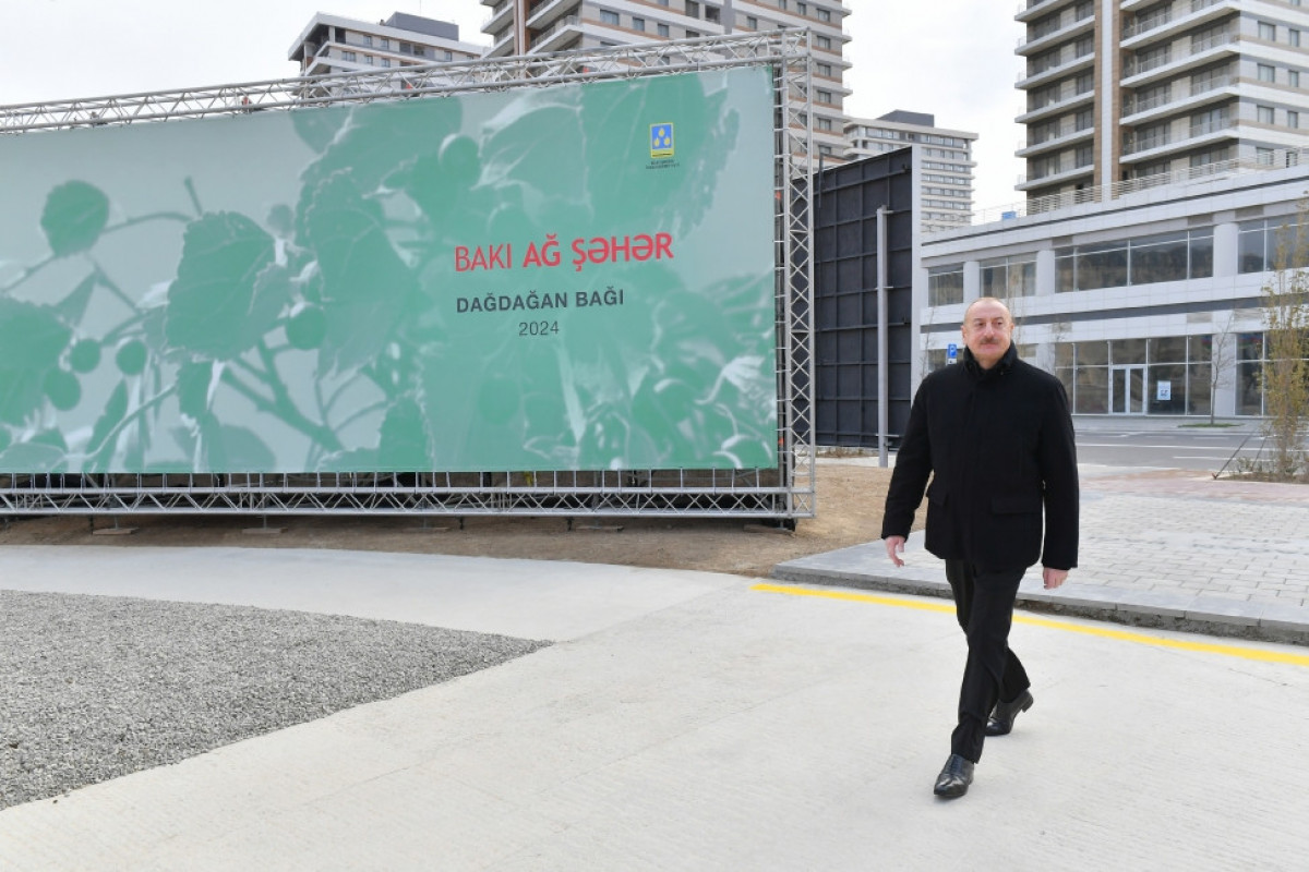 President Ilham Aliyev familiarized himself with construction and redevelopment works, as well as conditions created in Office building in Central Park Quarter of Baku White City -UPDATED 