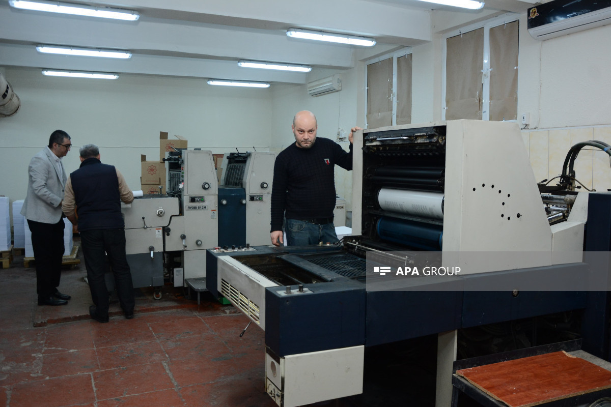 Azerbaijan starts printing ballot papers for snap presidential elections -PHOTO 