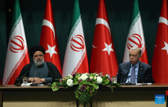 Iranian president says Tehran, Ankara eye 30-bln-dollar bilateral trade