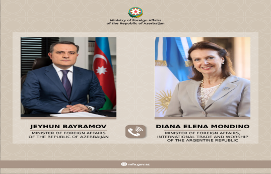 Azerbaijani, Argentinian FMs held phone calls