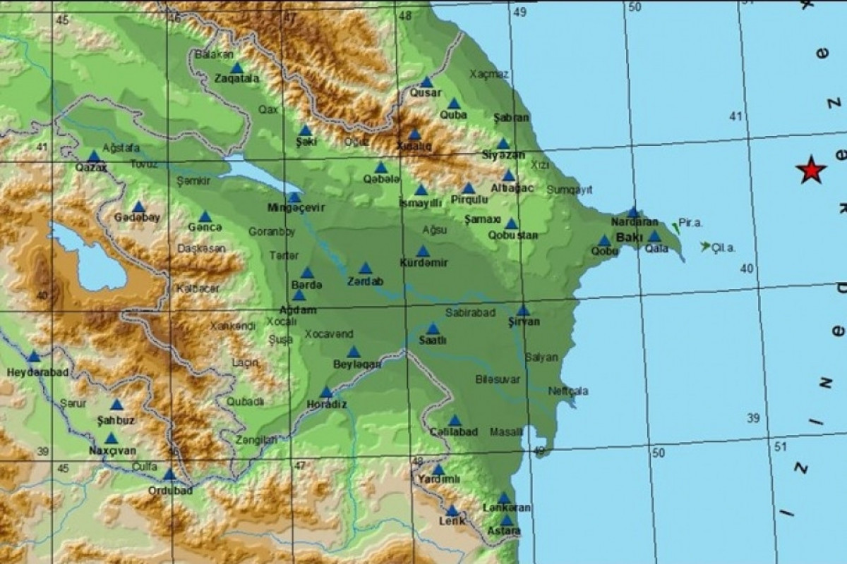 Azerbaijan records earthquake in Caspian Sea