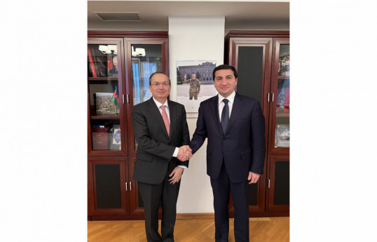  Bilal Hayee, Ambassador of Pakistan to Azerbaijan and Hikmat Hajiyev, Assistant to the President of the Republic of Azerbaijan - Head of the Department of Foreign Policy Affairs of the Presidential Administration