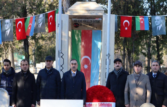 Employees of Azerbaijan's Embassy to Türkiye visited the grave of Mahammad Amin Rasulzade-PHOTO 