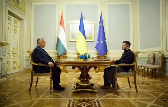 Viktor Orbán, Prime Minister of Hungary and Volodymyr Zelenskyy, President of Ukraine