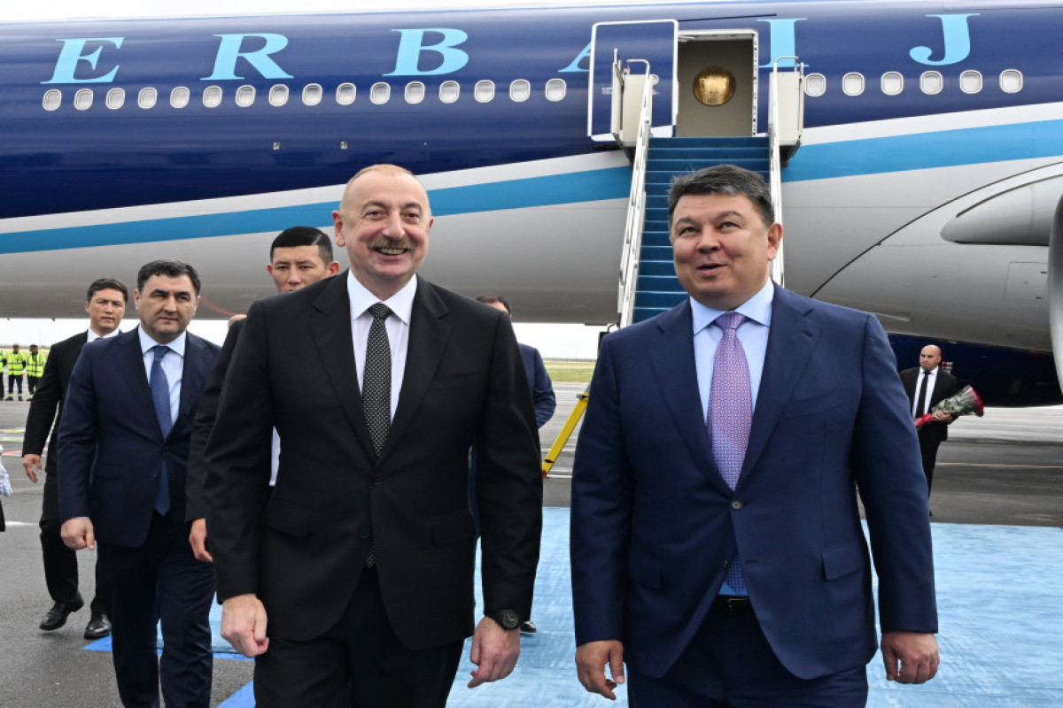President Ilham Aliyev embarked on a visit to Astana, Kazakhstan