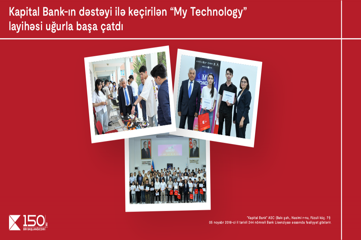 “My Technology” competition successfully completed with the support of Kapital Bank