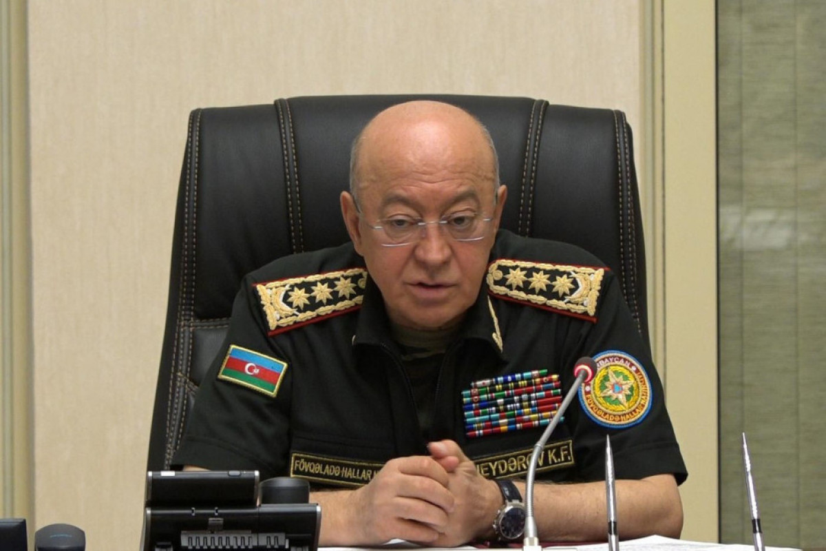 Minister of Emergency Situations of the Republic of Azerbaijan, Colonel-General Kamaladdin Heydarov