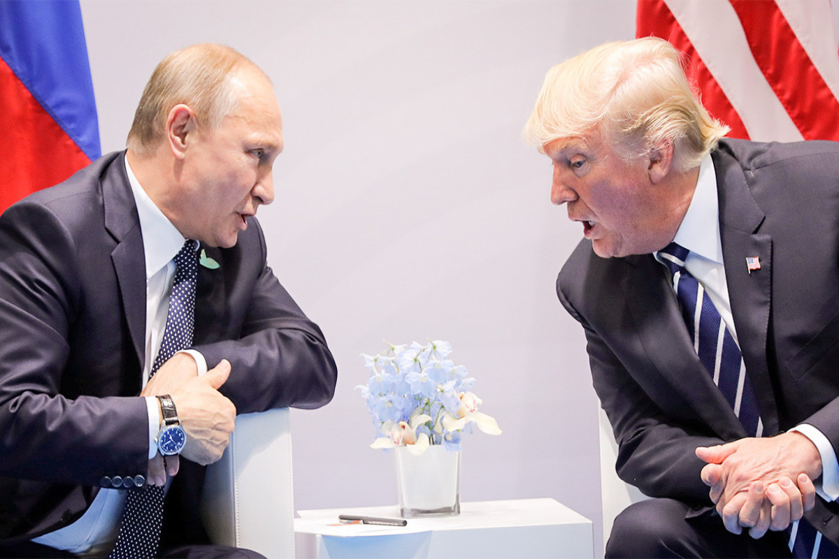 Vladimir Putin, President of the Russian Federation and Donald Trump, former U.S. President