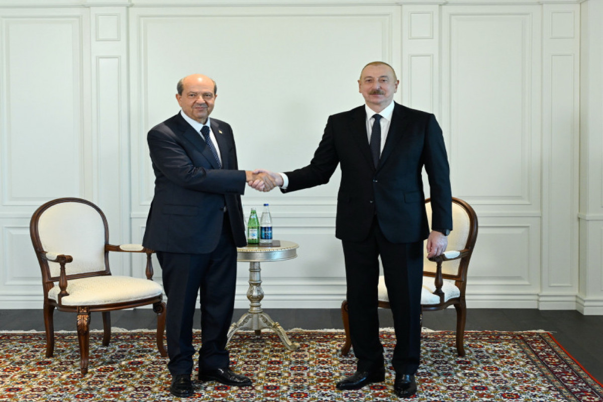 Ersin Tatar, President of Turkish Republic of Northern Cyprus and Ilham Aliyev, President of the Republic of Azerbaijan