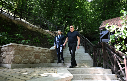 President Ilham Aliyev participated in inauguration of Isa Bulagi recreational complex in Shusha - UPDATED 