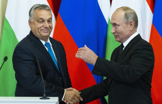 Hungarian Prime Minister Viktor Orban and Russian President Vladimir Putin