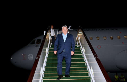 Hungarian PM Viktor Orban arrives in Azerbaijan