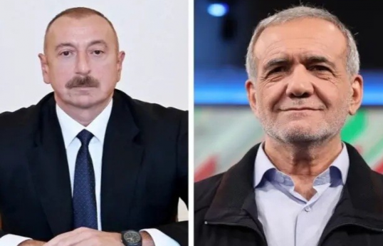 President Ilham Aliyev makes phone call to Masoud Pezeshkian