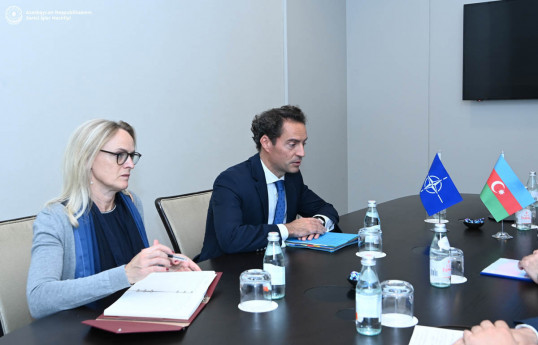 At a meeting with NATO SG Special Rep., Azerbaijan's FM draws attention to Armenia's rapid militarization  - PHOTO 