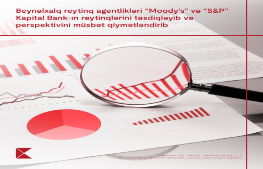 Moody’s and S&P affirmed Kapital Bank’s Ratings and positive outlook