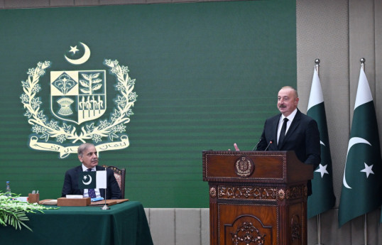President Ilham Aliyev and Prime Minister Muhammad Shehbaz Sharif made press statements-UPDATED 