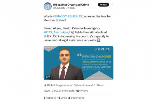 What is SHERLOC? UN against Organized Crime writes referring to Azerbaijan SSS employee