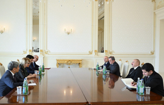 The President of the Republic of Azerbaijan Ilham Aliyev has received OSCE Secretary General Mrs. Helga Maria Schmid