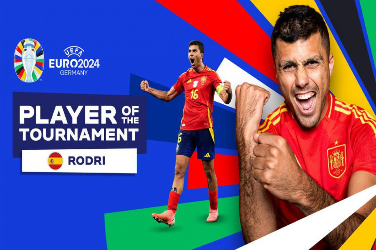 Rodri named EURO 2024 Player of the Tournament