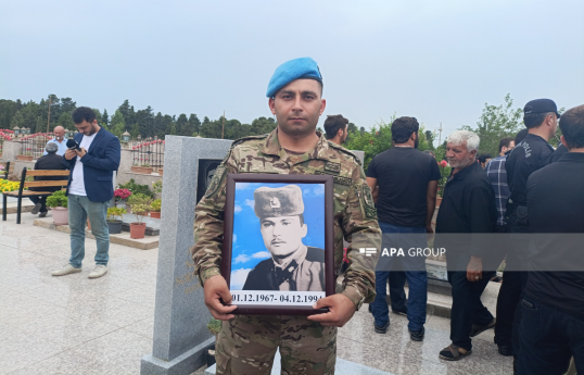 Remains of Aydin Gurbanov, I Garabagh War Martyr, laid to rest in Azerbaijan's Mashtagha settlement - PHOTO 
