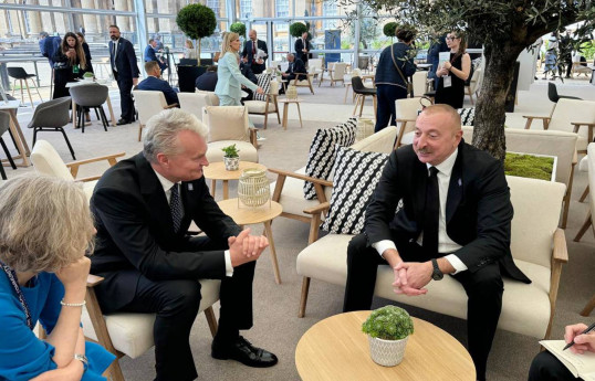 Gitanas Nausėda, President of the Republic of Lithuania and Ilham Aliyev, President of the Republic of Azerbaijan