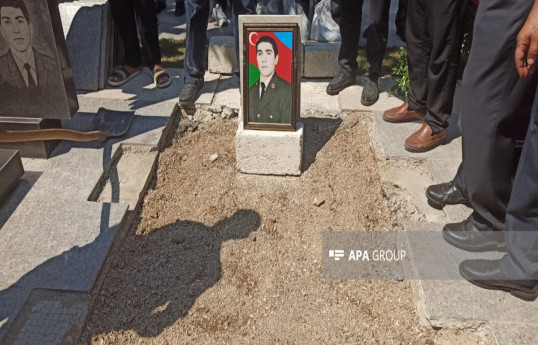 Remains of Rahim Rasulov, who was martyred in the I Garabagh War, were laid to rest in Sumgait -PHOTO 