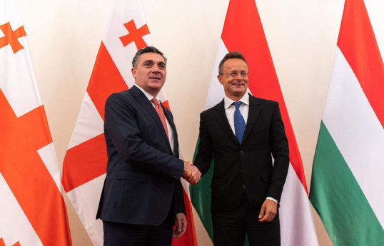 Ilia Darchiashvili, Minister of Foreign Affairs of Georgia and Péter Szijjártó, Minister of Foreign Affairs of Hungary