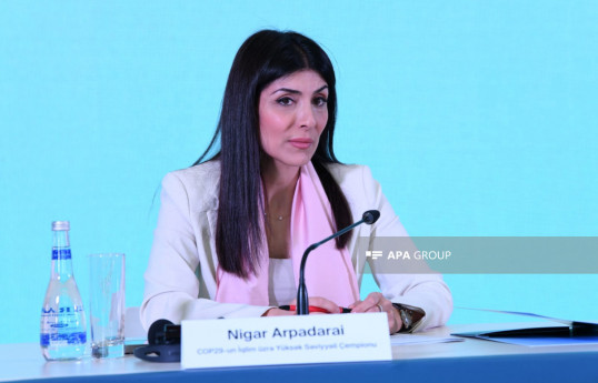 Nigar Arpadarai, UN Climate Change High-Level Champion for COP29 Azerbaijan