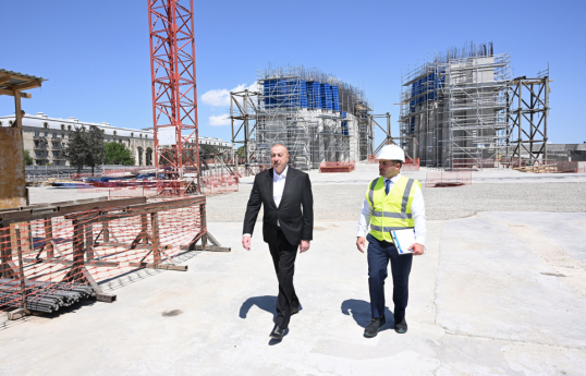 President Ilham Aliyev inspected progress of Victory Park construction in Baku