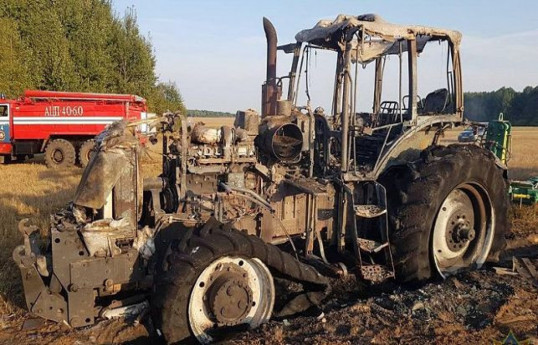 Tractor hit landmine in Tavush region of Armenia