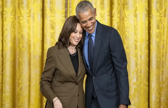 Kamala Harris, U.S. Vice President and Barack Obama 44th U.S. President