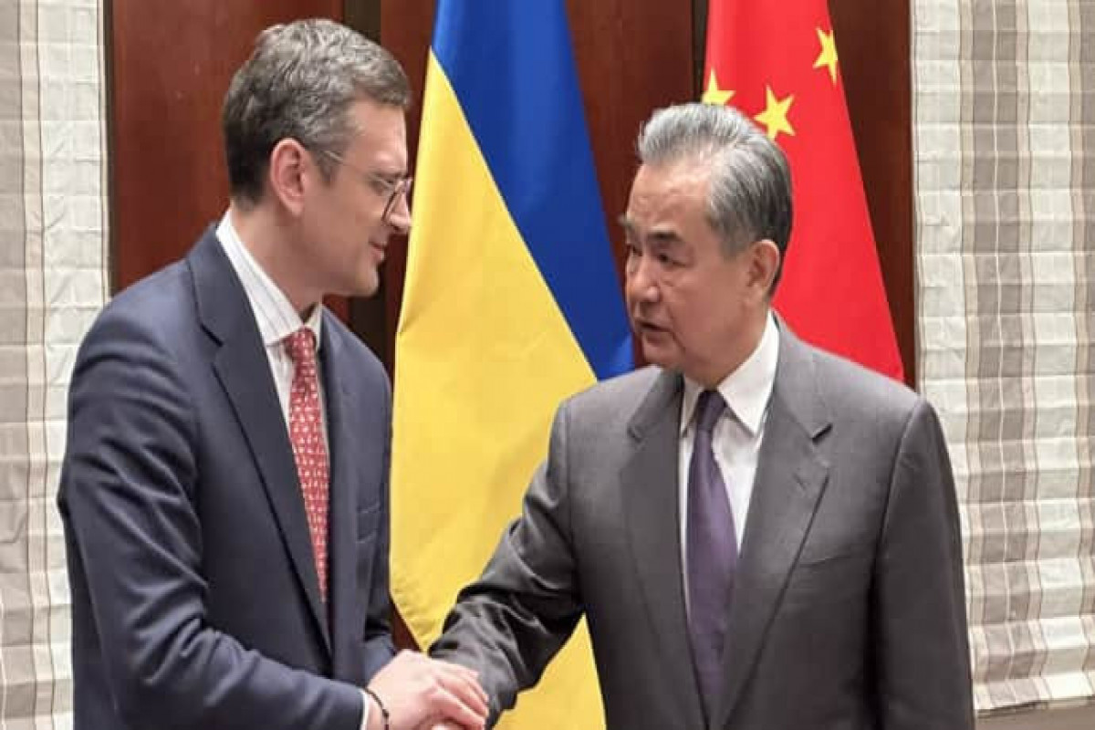 Dmytro Kuleba, Ukrainian Foreign Minister and Wang Yi, Chinese Foreign Minister