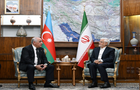 Azerbaijani PM meets with Iran’s new First Vice President in Tehran