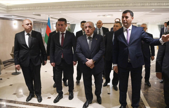Azerbaijani PM visits embassy of Azerbaijan in Iran