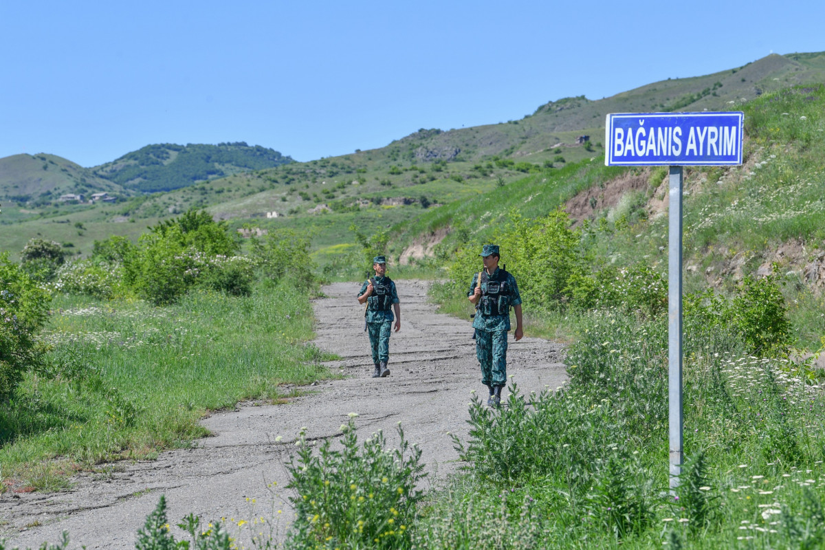 Azerbaijan's border guards protects and defends borders of liberated villages of Gazakh at high level - SBS -PHOTO 