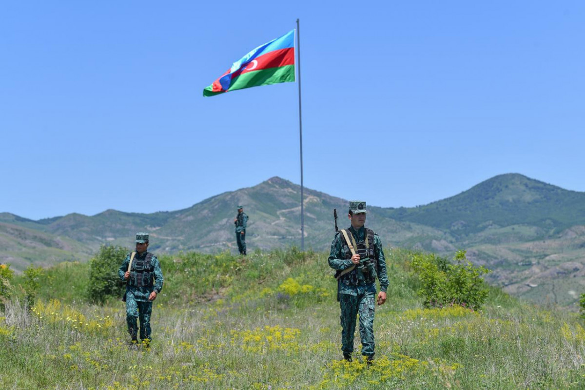 Azerbaijan's border guards protects and defends borders of liberated villages of Gazakh at high level - SBS -PHOTO 
