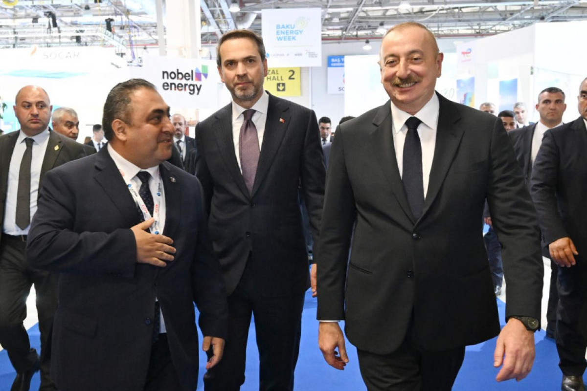 President Ilham Aliyev was presented "Caspian Energy" magazine