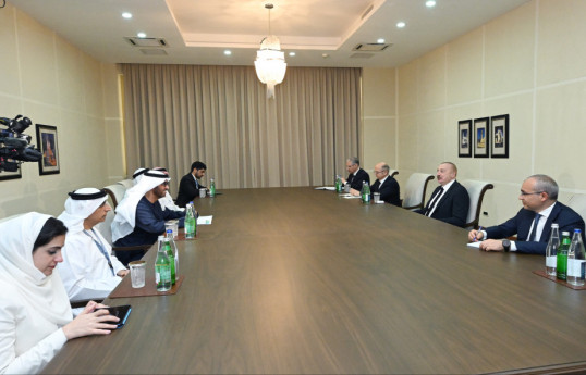 President Ilham Aliyev received Minister of Industry and Advanced Technologies of UAE-UPDATED 