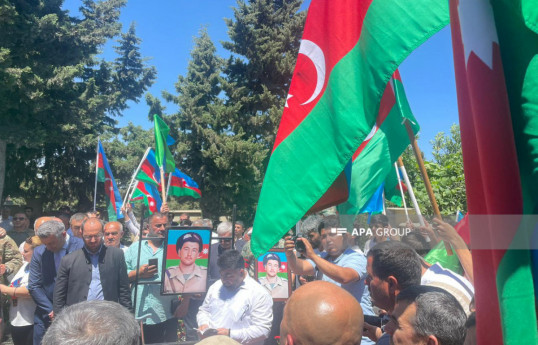 Remains of Rovshan Aliyev, who was martyred in First Garabagh War, were buried in Khirdalan-PHOTO 