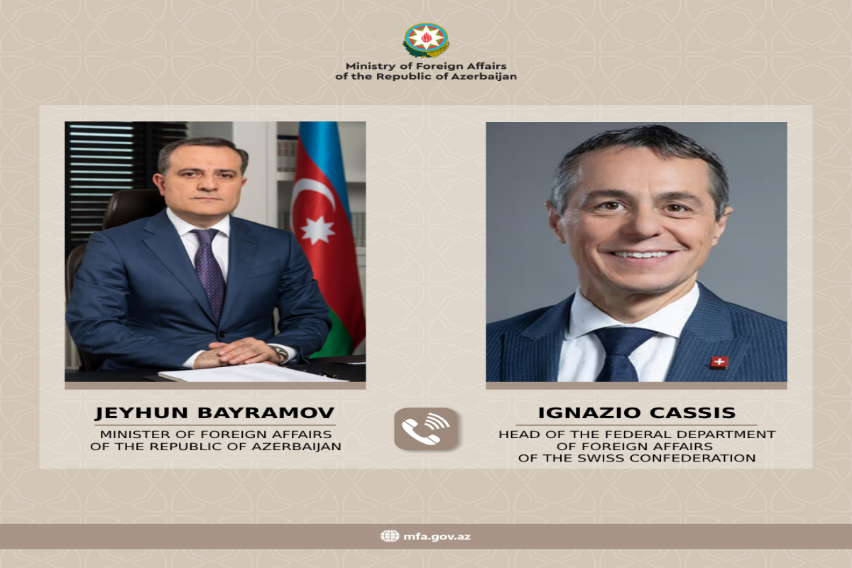 Azerbaijani FM and his Swiss counterpart hold phone call