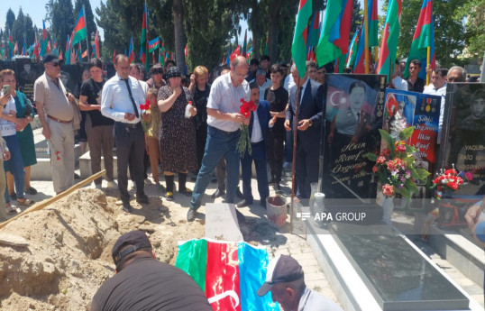 Remains of Adalat Abbasov, First Garabagh War martyr, buried in Ganja-PHOTO 